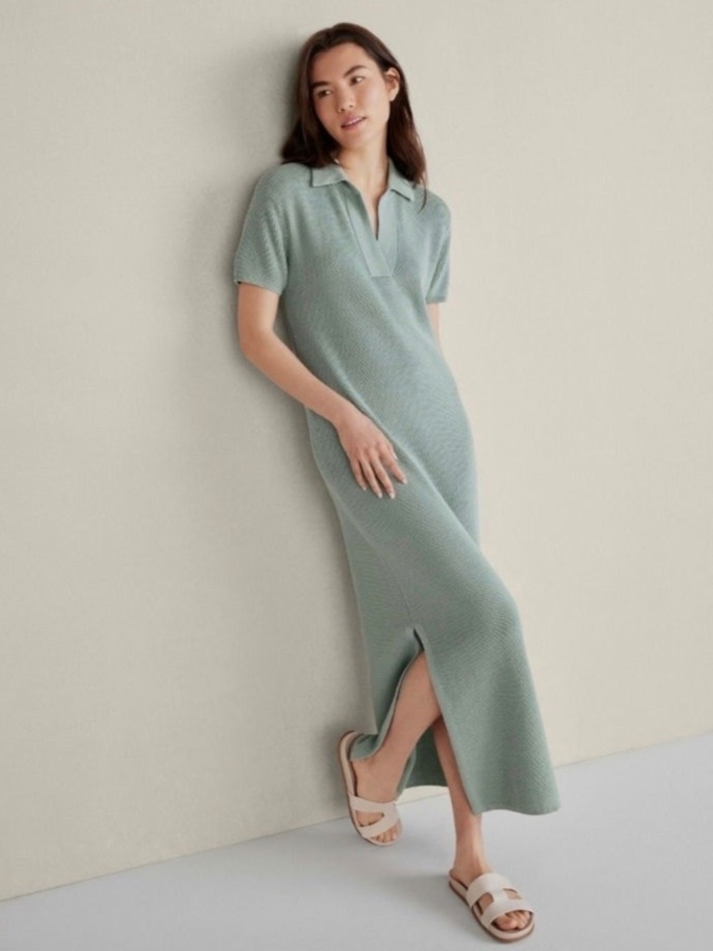 Haven Well Within Sage Green Knit Maxi Dress NWT